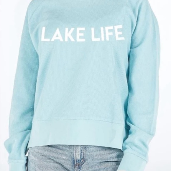 Simply Southern Lake Life Blue Sweatshirt - Picture 1 of 1